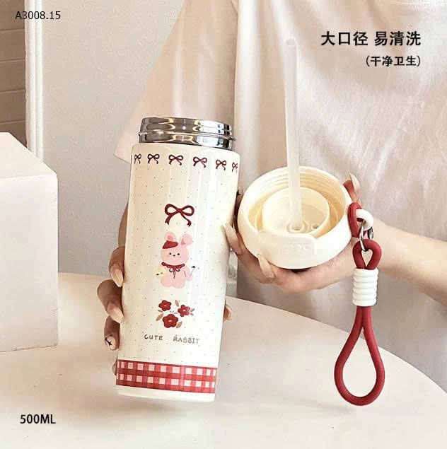 Cốc giữ nhiệt 600ml, bình đựng nước giữ nhiệt 6-12 giờ-Giá sỉ 79k 