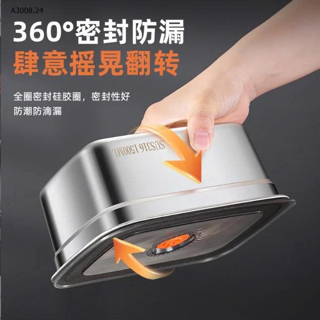 SET 3 HỘP ĐỰNG INOX KÈM NẮP NHỰA -Giá sỉ 85k/sét 2c