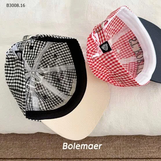 MŨ LƯỠI TRAI KẺ CARO-Giá sỉ 95k 