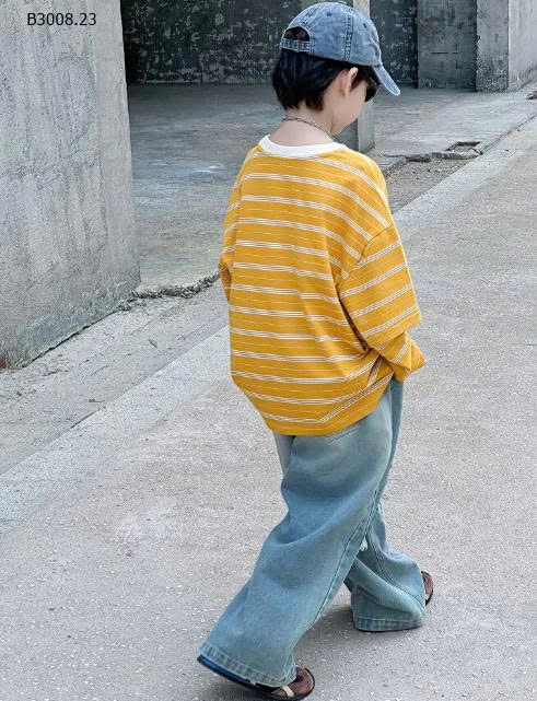 SET ÁO KẺ MIX QUẦN JEAN RÁCH BT-Giá sỉ áo: 165k  quần: 187k 