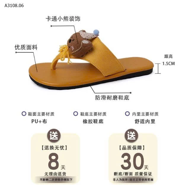 DÉP XỎ NGÓN CUTE CHO NỮ- sỉ 162k