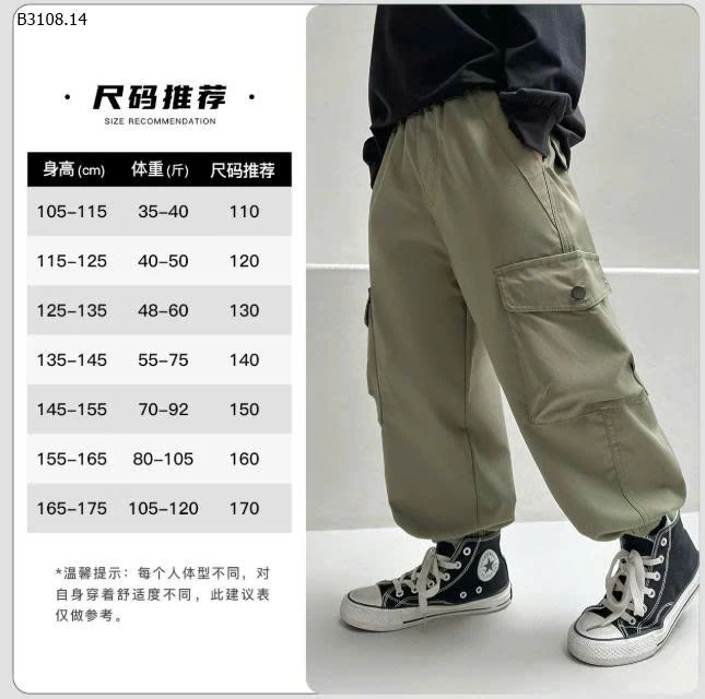 Quần Camkids thiết kế riêng cho các hoạt động ngoài trời của bé.-Giá sỉ 113k