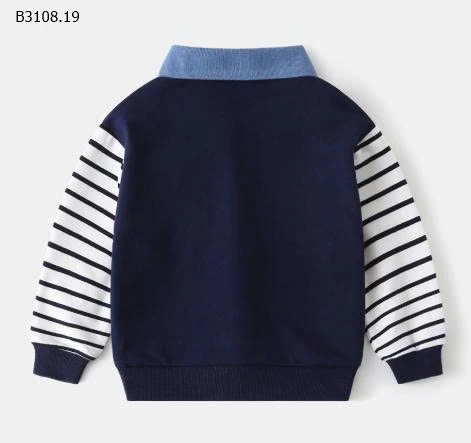 ÁO BÉ PHỐI KẺ TAY HÃNG WAPYPY-Giá sỉ 105k