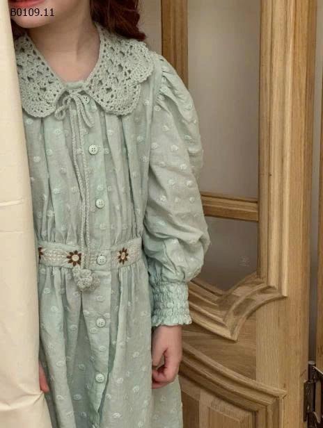 VÁY CÔNG CHÚA CỔ BÈO CHO BÉ-giá sỉ  váy: 267k  cổ len: 91k 