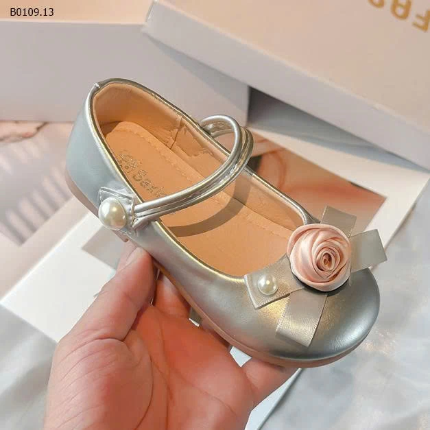 GIÀY BÚP BÊ ĐÍNH HOA BG-Giá sỉ sz 23-25: 109k  sz 26-30: 115k  sz 31-34: 125k 