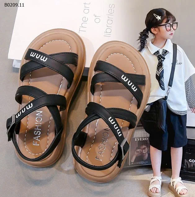 DÉP SANDAL QUAI CHÉO CHO BÉ GÁI-Giá sỉ giá  26-30: 126k  31-36: 136k 