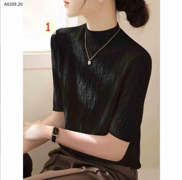 ÁO THUN CỔ MOCK-NECK HÀN QUỐC-Giá sỉ 75k