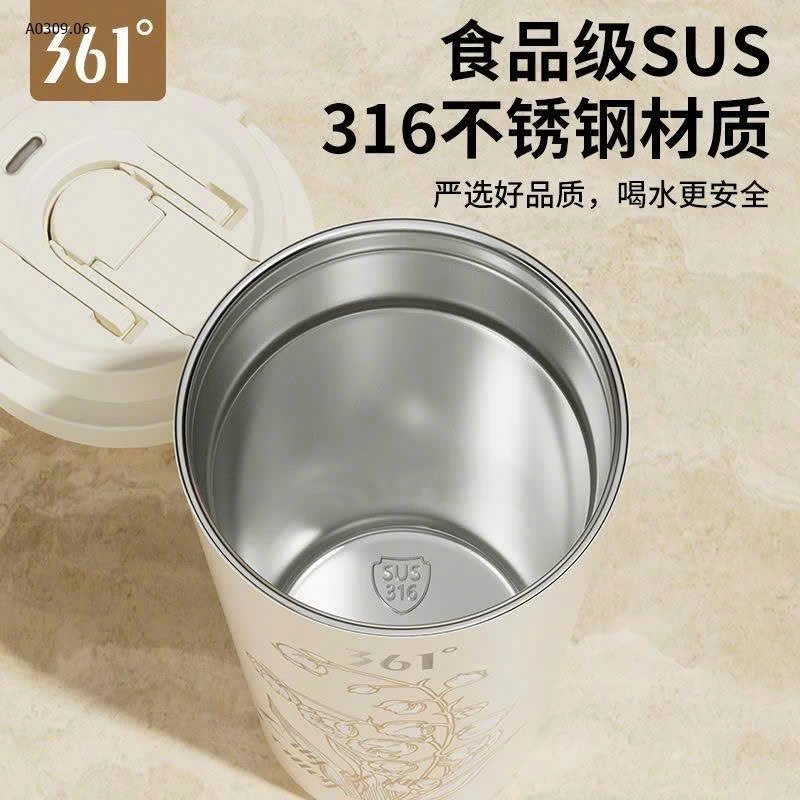 Cốc giữ nhiệt lòng inox cao cấp 316 - hoạ tiết hoa siêu đẹp . - sỉ 165k