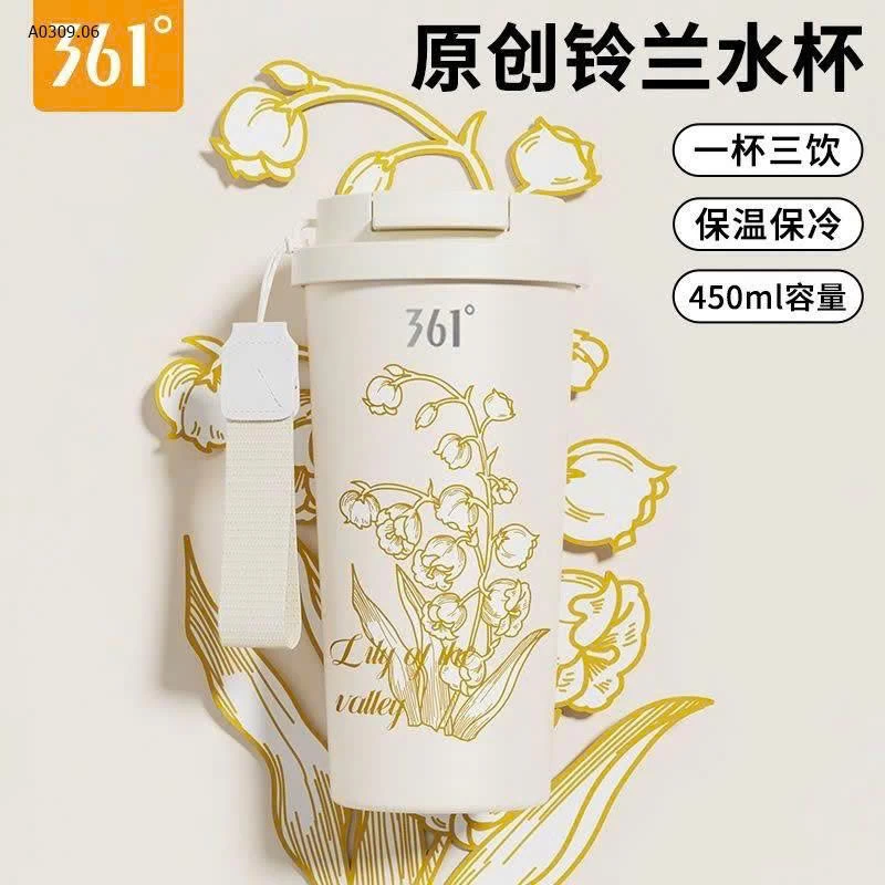 Cốc giữ nhiệt lòng inox cao cấp 316 - hoạ tiết hoa siêu đẹp . - sỉ 165k