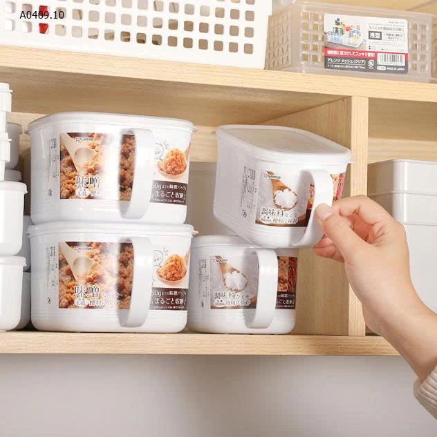 SET 2 HỘP ĐỰNG THỰC PHẨM NẮP DẺO CÓ TAY CẦM NAKAYA 1400ML- Giá sỉ 109k/1 set 2 chiếc mix màu 