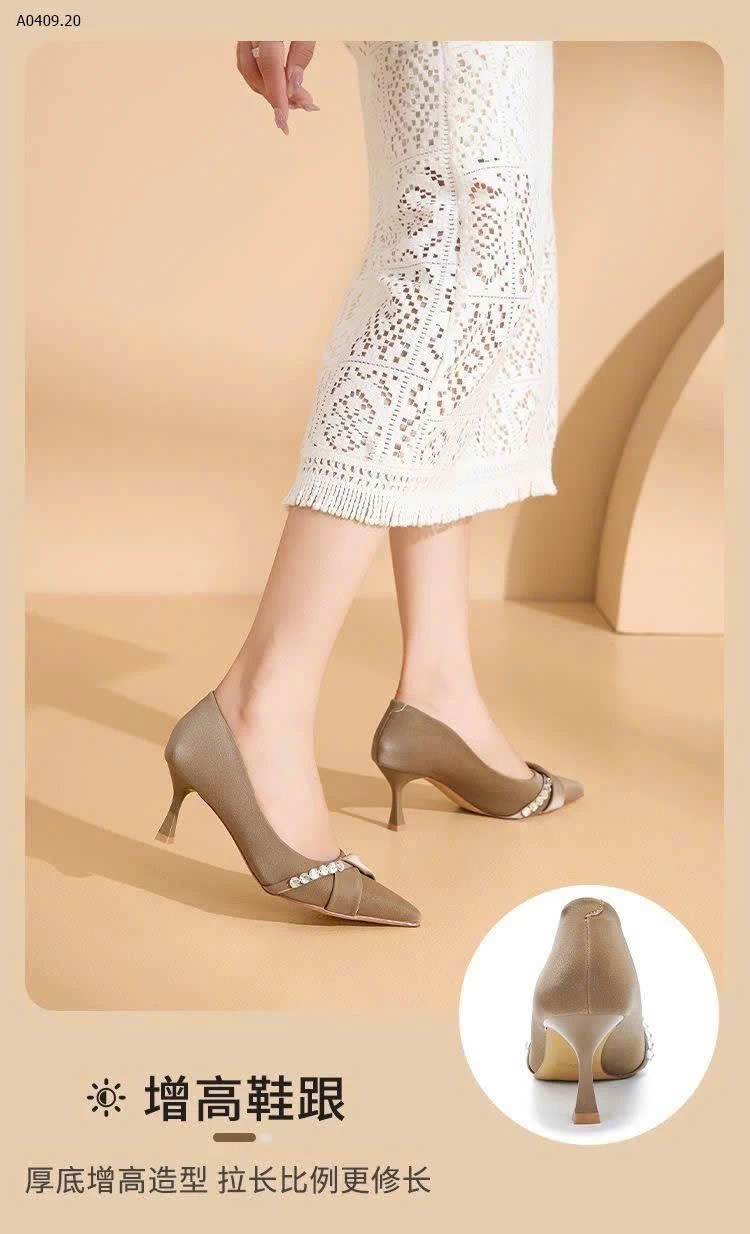 GIÀY CAO GÓT ĐÍNH ĐÁ LA_CHAPELLE - sỉ 258k