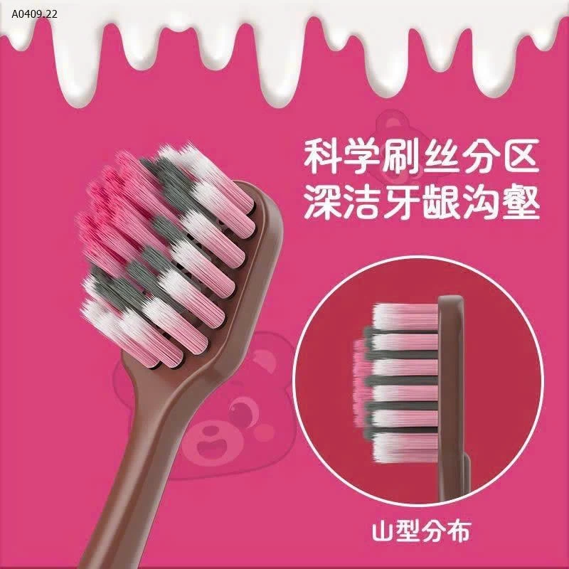 BÀN CHẢI ĐÁNH RĂNG GẤU DÂU - sỉ 50k