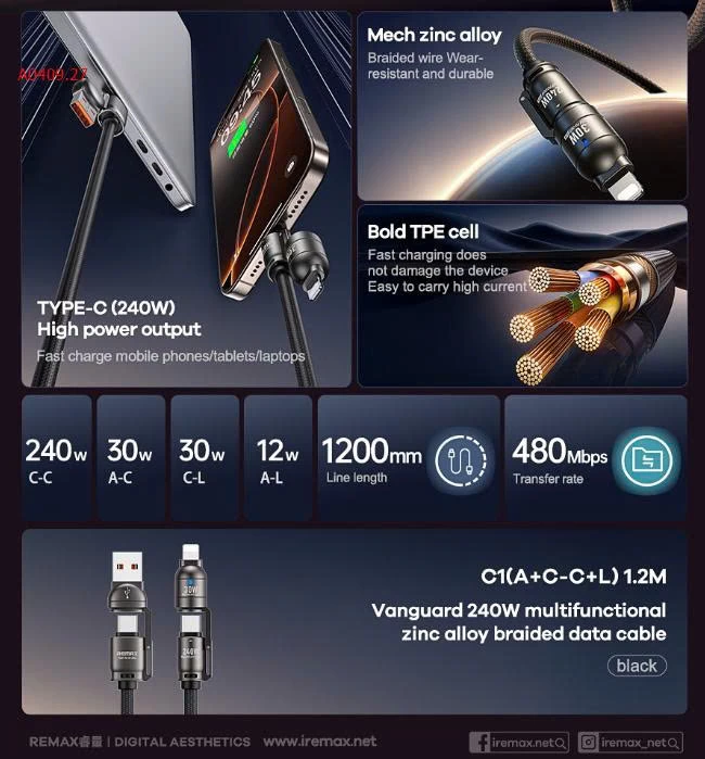 DÂY SẠC 4 IN 1  - sỉ 120k