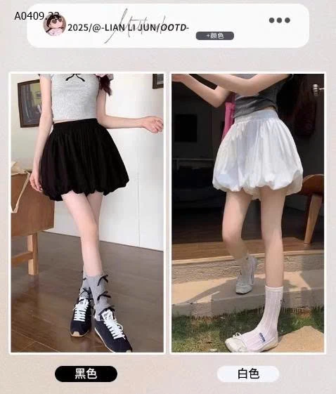 Váy bí ngắn hoa  dành cho nữ - sỉ 93k/c