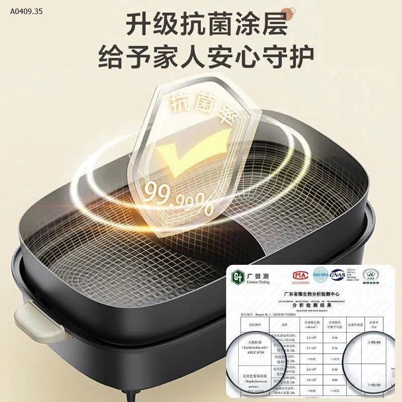 Nồi lẩu 2 ngăn của Bear - sỉ 810k