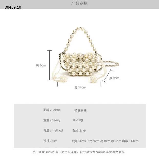 Túi xách ngọc trai công chúa Sweet Pearl 0-Giá sỉ 115k