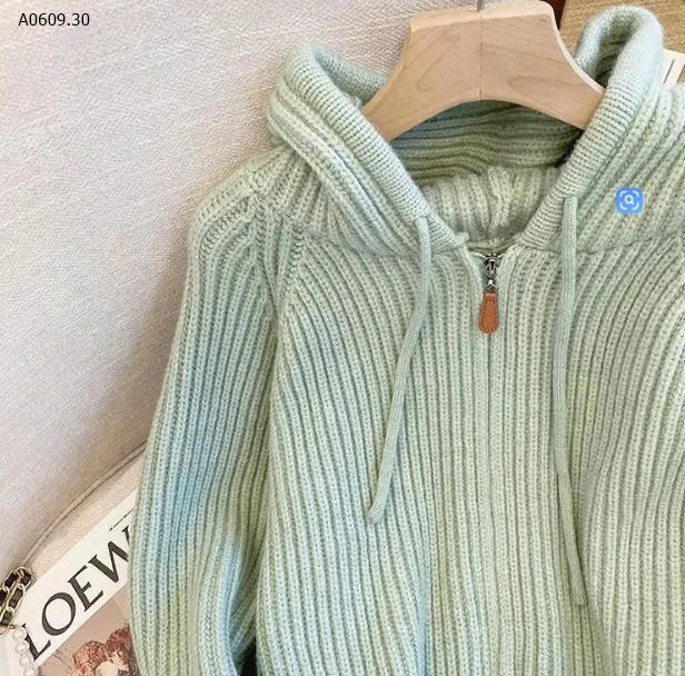 ÁO LEN KHOÁ KÉO CÓ MŨ NỮ- sỉ 150k