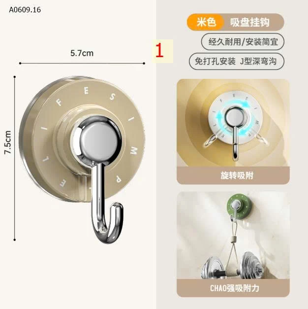 giá treo "xoay phát dính luôn-Giá sỉ 89k.1 set 12 chiếc mix màu