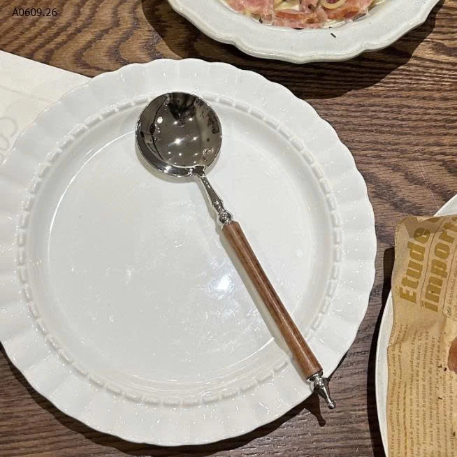 MUỖNG CÁN GỖ CAO CẤP-Giá sỉ 60k/1 set 10 thìa 