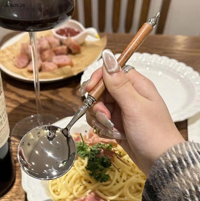 MUỖNG CÁN GỖ CAO CẤP-Giá sỉ 60k/1 set 10 thìa 