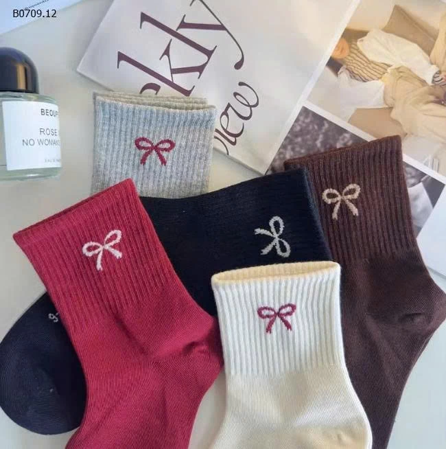 SET 5 ĐÔI TẤT NƠ CHO BÉ GÁI-Giá sỉ 48k/ set 5 đôi