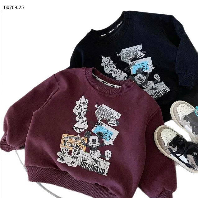 ÁO NỈ MICKEY HÃNG MUYEKIDS-Giá sỉ 129k
