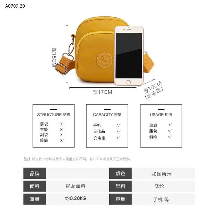 TÚI ĐEO CHÉO  - sỉ 83k