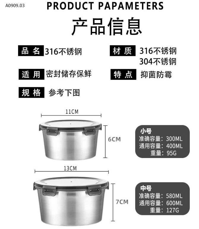 SET 4 HỘP INOX 304 XỊN ĐÉT -Sỉ 220k