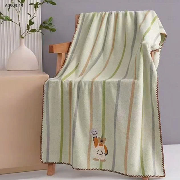 COMBO 3C KHĂN TẮM THÊU GẤU -Sỉ 188k/ combo 3c mix màu