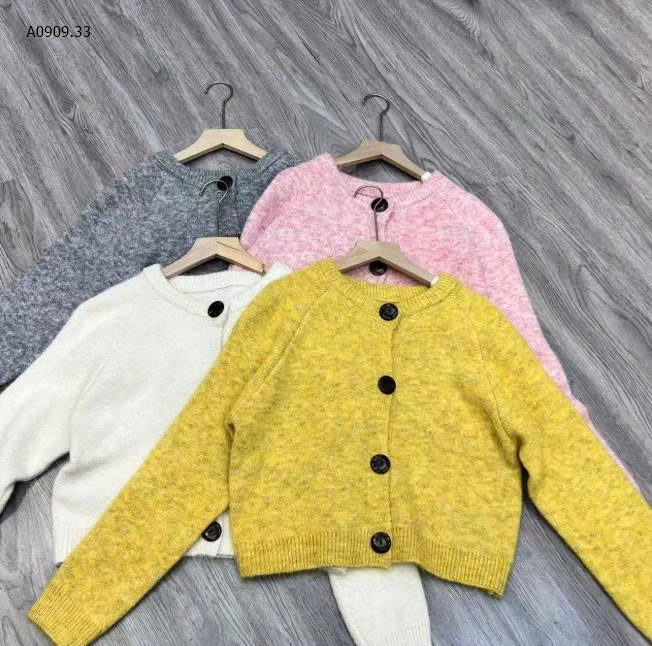 Áo khoác cardigan dệt kim ngắn cổ tròn KANING NỮ -Sỉ 167k
