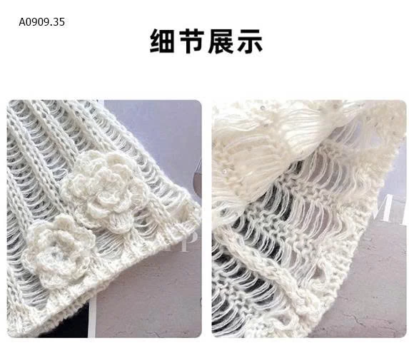 MŨ LEN HOA ĐAN RỖNG NỮ-Sỉ 89k 