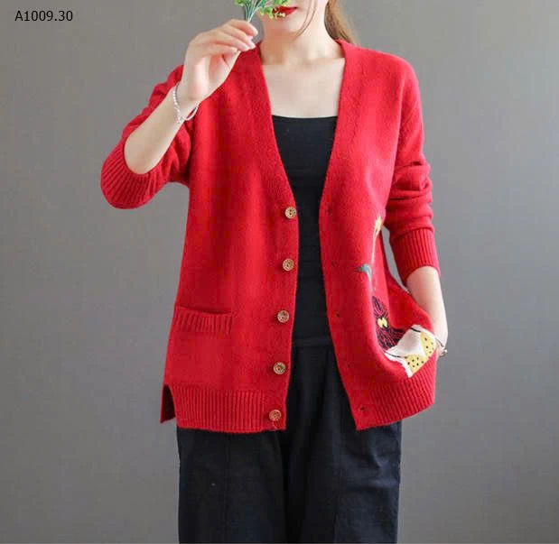  ÁO CARDIGAN LEN HOẠ TIẾT CHO NỮ- sỉ 153k