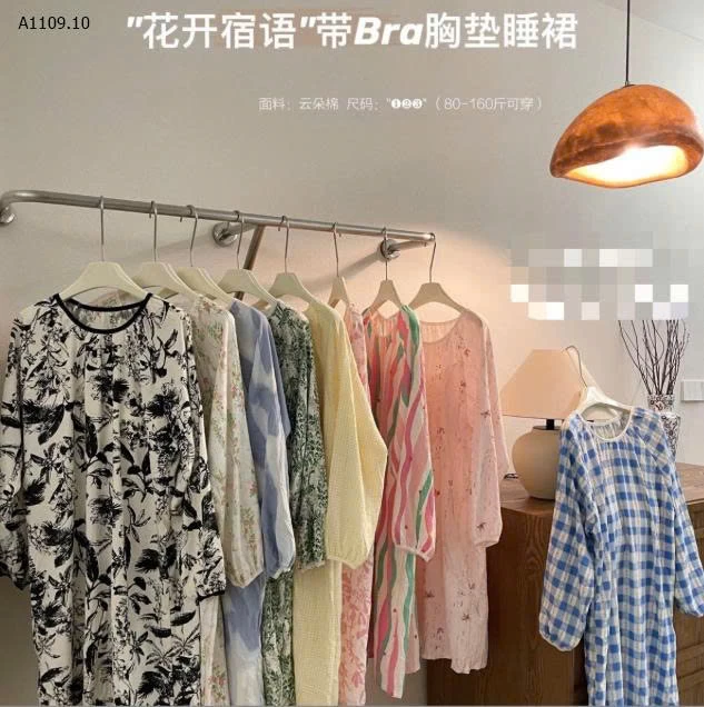 VÁY NGỦ DÀI TAY  - sỉ 105k