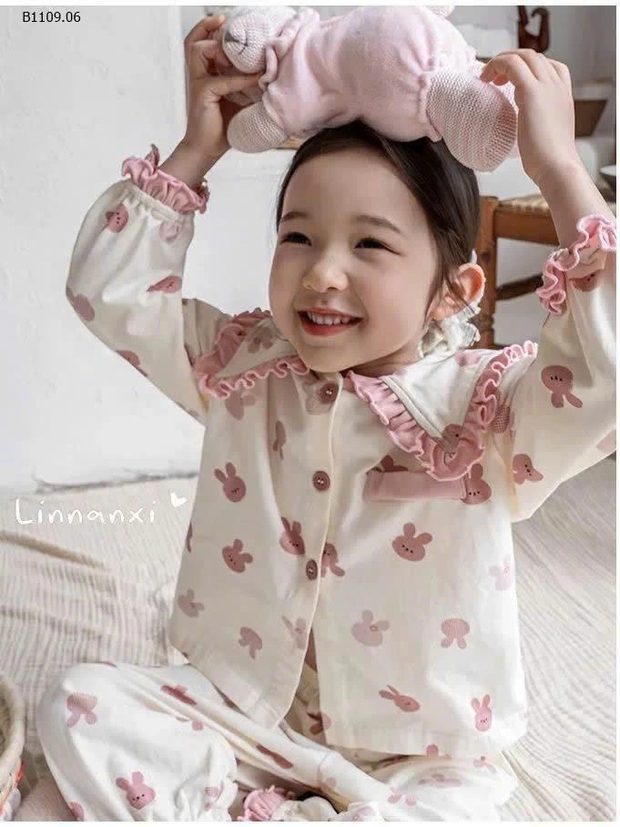 BỘ PIJAMA BÉ GÁI LINANXI- sỉ 170k