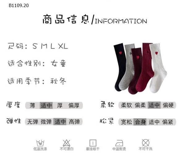 SET 10 ĐÔI TẤT BÉ GÁI CỔ CAO- Giá sỉ 99k/1 set 10 đôi 