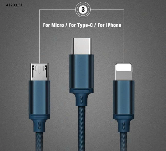 Dây sạc REMAX 3in1- sỉ 100k/set 2c chọn màu