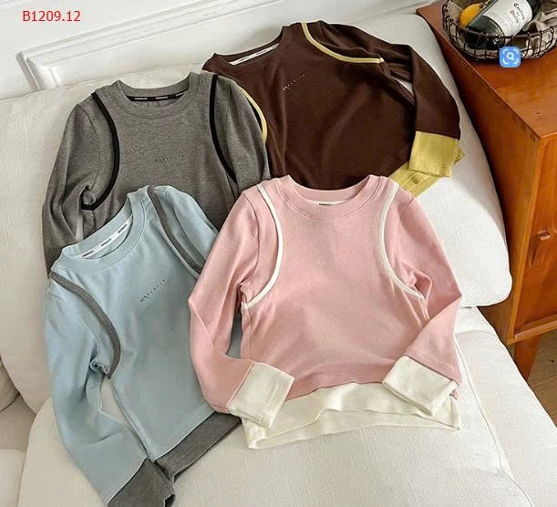 ÁO THUN DÀI TAY PHỐI MÀU AMBB -Giá sỉ 150k