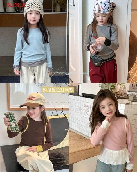 ÁO THUN DÀI TAY PHỐI MÀU AMBB -Giá sỉ 150k