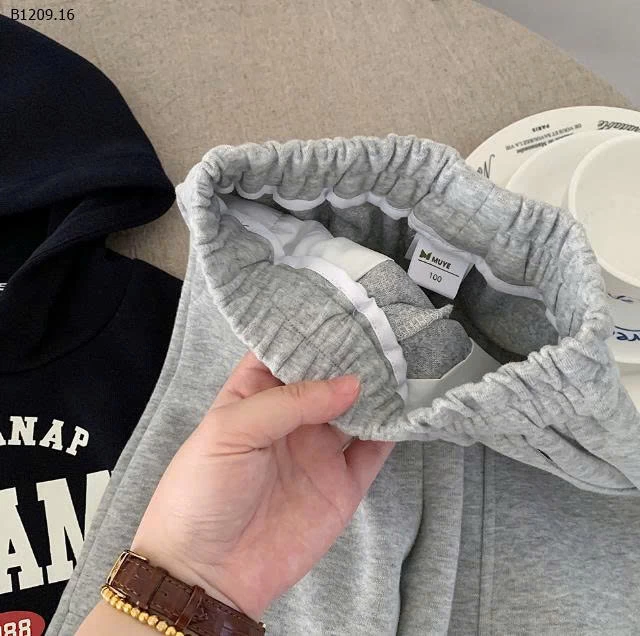 Quần nỉ thể thao mùa thu mới của Muye Huzhou Zhili -Giá sỉ 126k