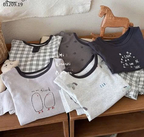  BỘ MẶC NHÀ đầu thu cho bé -Giá sỉ 132k