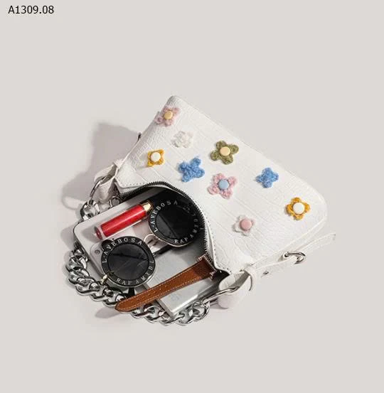 TÚI BAGUETTE HOA HÃNG CHARHP&KEJNT  - sỉ 146k