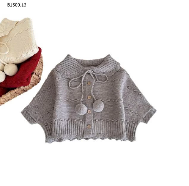 ÁO CHOÀNG LEN CARDIGAN NƠ HELLO KITTY-Giá sỉ 228k