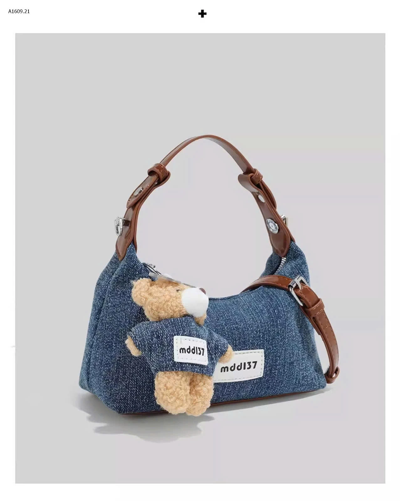 Túi Denim kèm Charm siu kiu nhà Ceekay - sỉ 255k  