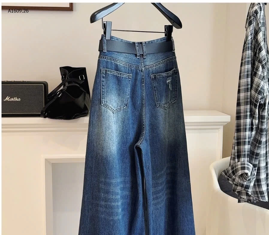 QUẦN JEAN MỀM KÈM BELT ANNA - sỉ 290k