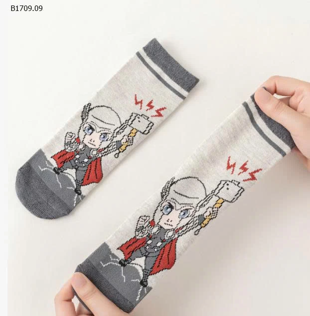  SET 6Đ TẤT SIÊU NHÂN - Giá sỉ  85k/1 set 6đ