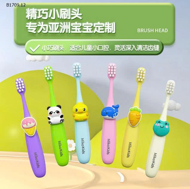 SET 6 BÀN CHẢI YÊU NGỘ NGHĨNH CHO CÁC BÉ TỪ 3-12 tuổi - sỉ 45k