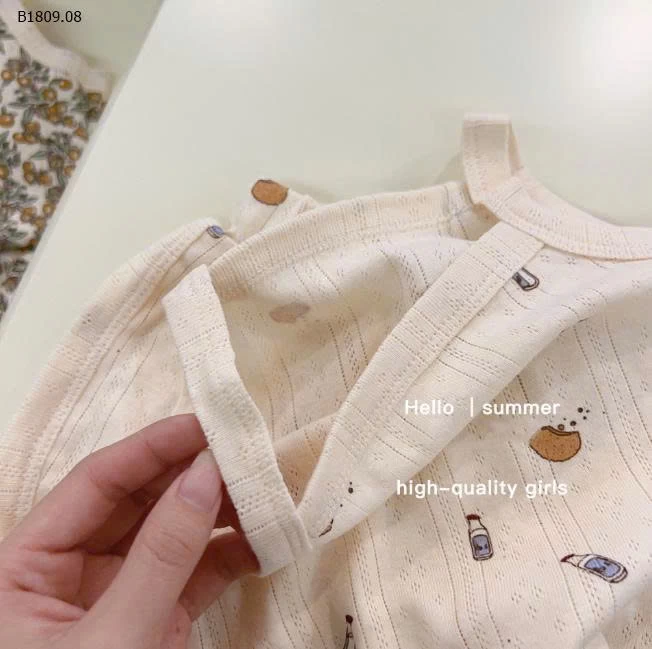 Bộ đồ ngủ cotton thoáng khí cho bé -Giá sỉ 72k