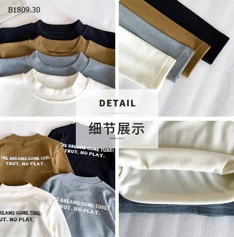 Áo thun cổ cao nửa chữ Hàn Quốc Nausicaa - sỉ 135k 