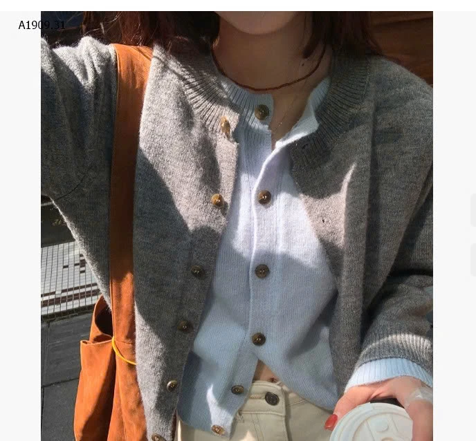 ÁO LEN CARDIGAN NỮ GIẢ 2 MẢNH - sỉ 183k