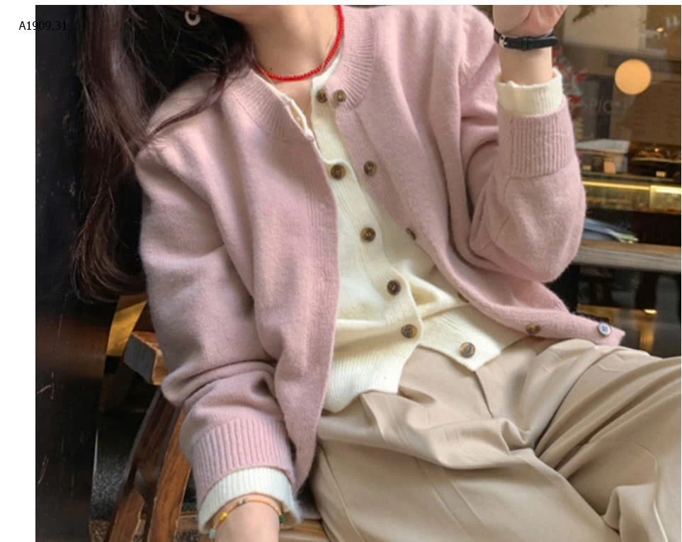 ÁO LEN CARDIGAN NỮ GIẢ 2 MẢNH - sỉ 183k
